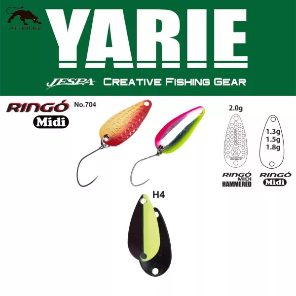 Yarie 704 Ringo Midi 1,8gr H4 KM Haif žlica bleščeč