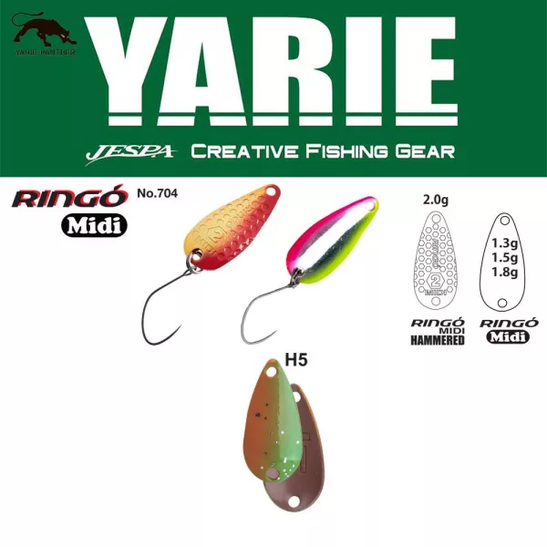Yarie 704 Ringo Midi 1,8gr H5 Thirty Eight Žlica Vaba