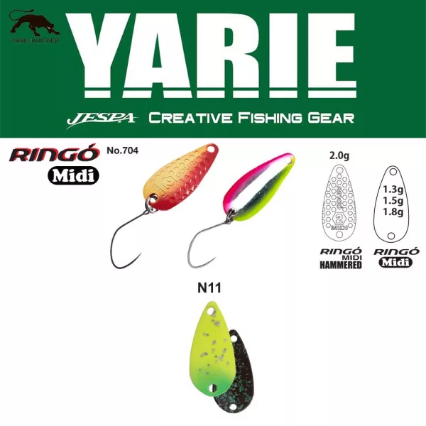 Yarie 704 Ringo Midi 1,8gr N11 Nanohana Žlica