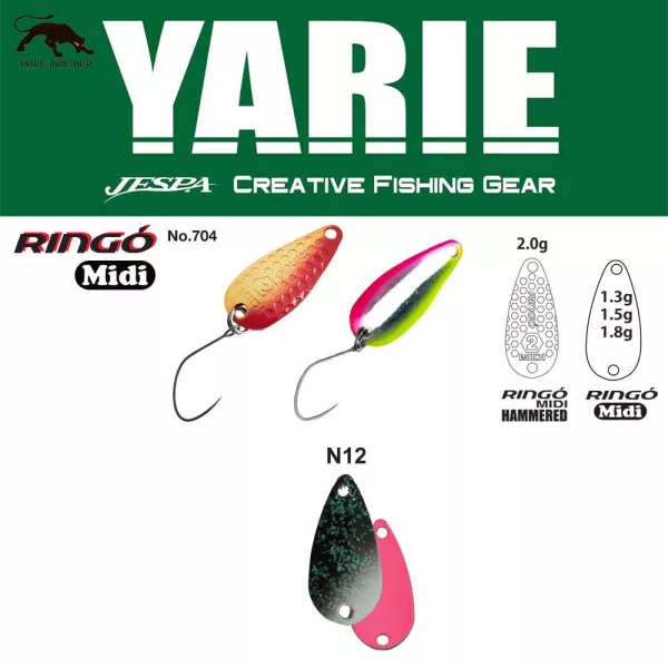 Yarie 704 Ringo Midi 1,8gr N12 Slash Pink Žlica