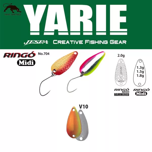 Yarie 704 Ringo Midi 1,8gr V10 Mix Orange Žlica