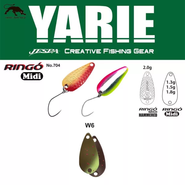 Yarie 704 Ringo Midi 1,8gr W6 Ehesukai žlica