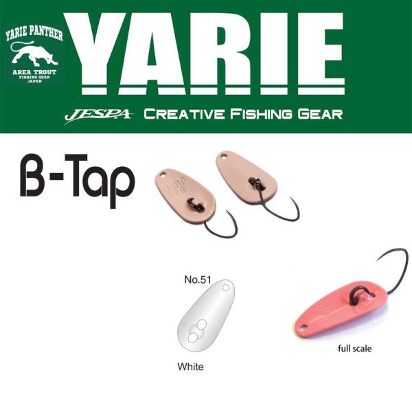 Yarie 705 B-Tap 1,2gr 51 White Žlica Vrtavka