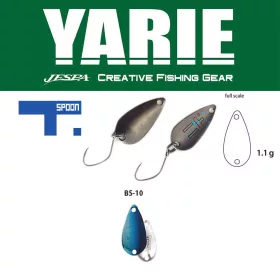Yarie 706 T-Spoon 1,1gr BS10 Blue/Silver Žlička Vaba