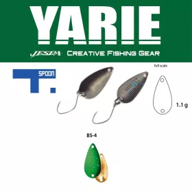 Yarie 706 T-Spoon 1,1gr BS4 Lime Glitter žlica vaba