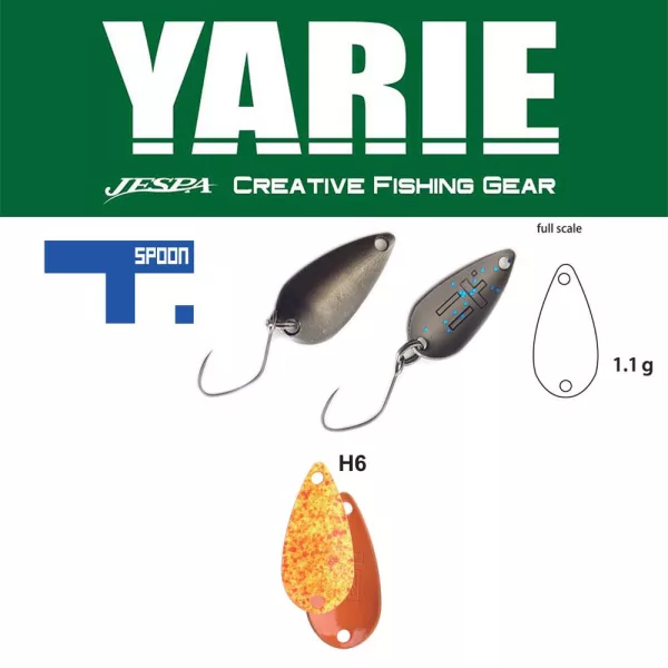 Yarie 706 T-Spoon 1,1gr H6 Daidai Squash Žlica Vaba