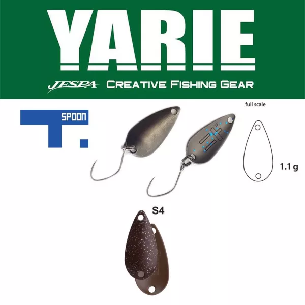 Yarie 706 T-Spoon 1,1gr S4 Marron Squash Žlica Vaba