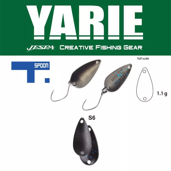 Yarie 706 T-Spoon 1,1gr S6 Ganmeta Jewel Žlica Vaba