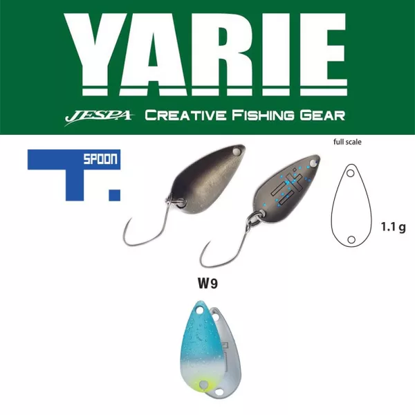 Yarie 706 T-Spoon 1,1gr W9 Blues Žlička Vaba