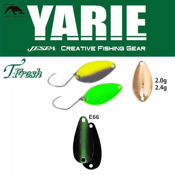 Yarie 708T T-Fresh 2,4gr E66 Fits Green Žlica Vaba