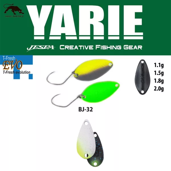 Yarie 710T T-Fresh Evo 1,5gr BJ-32 Hayato SP žlica vobler