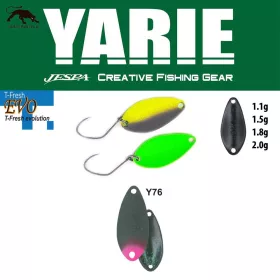   Yarie 710T T-Fresh Evo 2,0gr Y76 Olive/Pink Tail Žlica Vrtavka