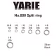 Yarie 806 Split Ring Silver 20lb 2 Deljeni obroč 30 kos