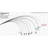 Yamaga Blanks Blue Current III 53/B Baitcast 1,61m 0,5-4,5gr 2-delna Vrtilna Palica