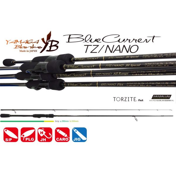 Yamaga Blanks Blue Current 77TZ Nano Global 2,31m 1,5-13gr 2-delna spin palica