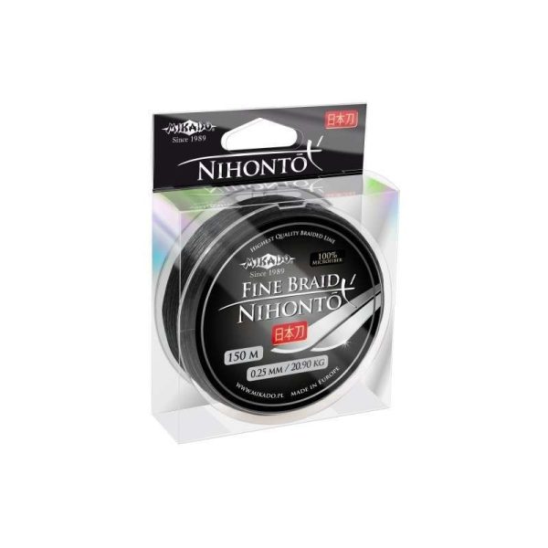 Mikado Nihonto Fine 0,23mm 15m Črna Pletena predvrvica