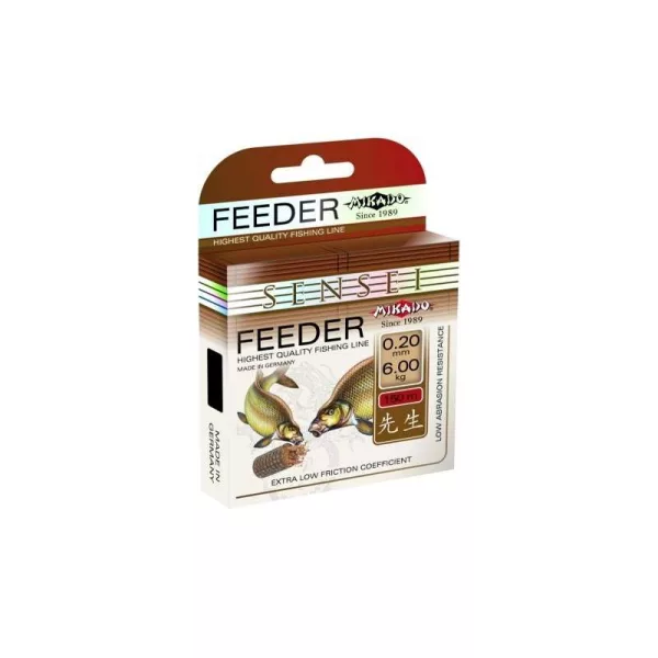 Mikado Sensei Feeder 0,16mm 150m Črna Monofilna Glavna Vrvica